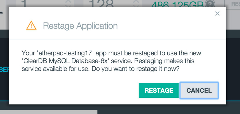 restage Etherpad in Cloud Foundry – Quick Start Guide